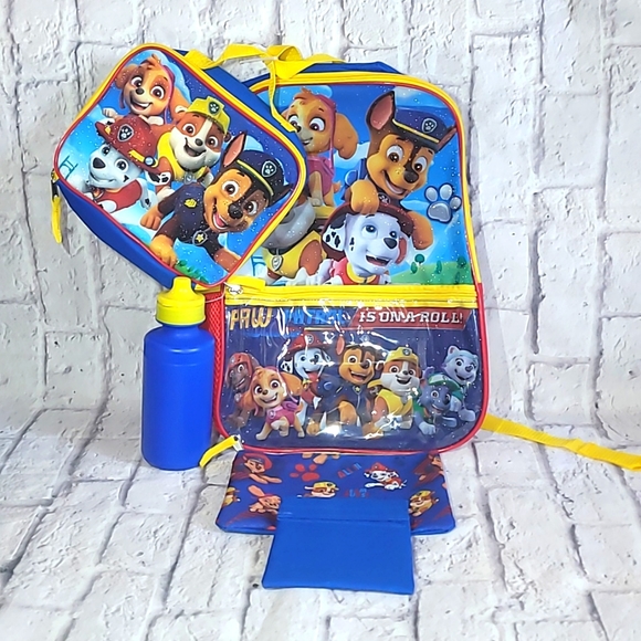 Nickelodeon Other - Paw Patrol  Heroes Nickelodeon Cartoon 5-piece Backpack accessories Set for boys